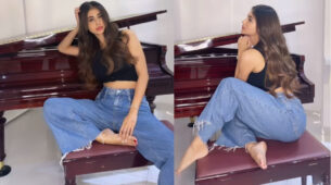 Hair Flails: Want smoking hot burgundy long hair curls like Mouni Roy? Take style cues