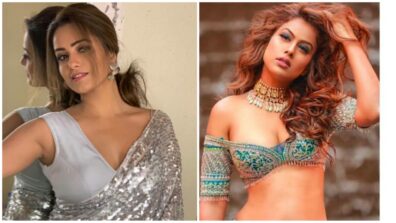 [Hairstyle cues] Would you tug up a ponytail like Anita Hassanandani or beach wave it like Nia Sharma? Vote Here