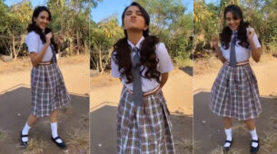 Haye Rama: Ashi Singh dances like a barbie doll in her old school uniform on Asha Bhonsle’s famous song, see video now