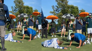 Hilarious Fun: Justin Bieber invents a new golf shot, fans can’t stop going ROFL