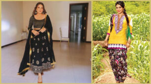 Himanshi Khurana Vs Neeru Bajwa: Which diva looks stunning in Punjabi Salwaar suit?