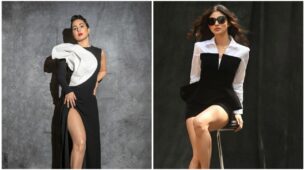 Hina Khan vs Mouni Roy: Who looks captivatingly hot in a black-white outfit? Vote here