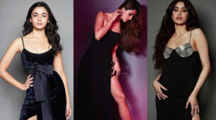 Hot Legs: Alia Bhatt Vs Disha Patani Vs Janhvi Kapoor: Which modern-day hottie slays the oomph factor in a high slit black outfit? Pick your favourite