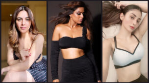[Hot Mermaid Style] Shraddha Arya, Mouni Roy & Nia Sharma’s smoking hot bold photoshoot moments in black to make you feel the heat