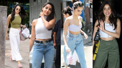 [Hot Photos Compiled]: Ace the casual folded ‘crop top’ style like Kiara Advani, Nora Fatehi, Tara Sutaria & Janhvi Kapoor