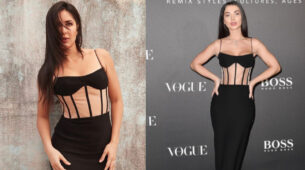 [Hot Photos Compiled] Katrina Kaif Vs Amy Jackson: Which ‘firangi’ Bollywood heroine looks super hot in black crepe midi outfit? Choose now