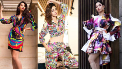 [Hot Photos Compiled] Slay the multicolored printed outfit style like Nora Fatehi, Ananya Panday & Tamannaah Bhatia’s wardrobe