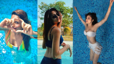 [Hot Water] Surbhi Chandna, Erica Fernandes & Mouni Roy’s ‘oh so perfect’ expressions as water babies will stab your hearts