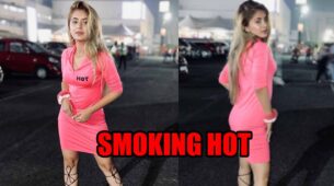 Hotness Alert: Arishfa Khan looks smoking hot in pink bodycon dress, pictures go viral