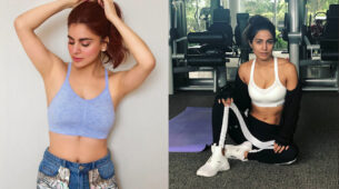 [Hottest Workout Babe] Shraddha Arya Vs Hina Khan: Which TV diva looks smoking hot in a body-hugging short bralette? Vote Now