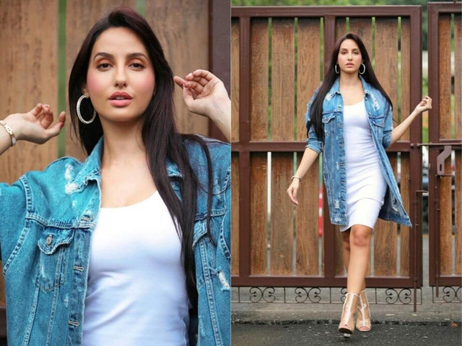 How Much Marks For Nora Fatehi And Kiara Advani For Their Dazzling Denim Outfits? - 0