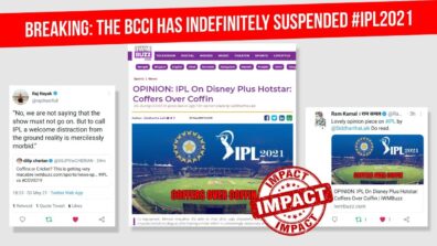 Impact Story: IWMBuzz questions IPL games during COVID 19, BCCI suspends tournament