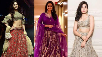 In love with floral lehenga style? Take style inspiration from Tamannaah Bhatia, Keerthy Suresh & Rashmika Mandanna’s wardrobe