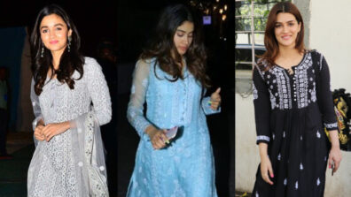 In love with the Chinkankari palazzo fashion? Take cues from Alia Bhatt, Janhvi Kapoor & Kriti Sanon