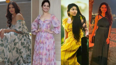 In love with the high-chic maxi dress style? Take style cues from Tamannaah Bhatia, Malavika Mohanan, Sai Pallavi & Keerthy Suresh’s wardrobe