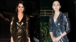 In Pics: Learn the shimmery V-neckline outfit style from Shraddha Kapoor & Alia Bhatt to look smoking hot