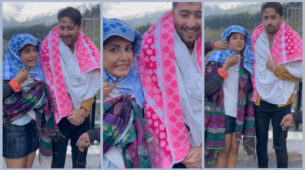 In Video Hina Khan & Shaheer Shaikh spotted shivering in cold, see rare viral video