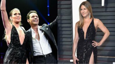 [J Vs J] Jennifer Aniston Or Jennifer Lopez: Who Rocked The Thigh-High Deep Neck Black Dress Like A Fashion Pro?