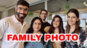 Jasprit Bumrah shares his ‘happy family’ moment with wife Sanjana Ganesan, Shikhar Dhawan & Dinesh Karthik love it