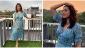 Kajal Aggarwal’s Picture In Blue Floral Print Dress Featuring Nature Is A Happy Vibe To Witness: Yay Or Nay?