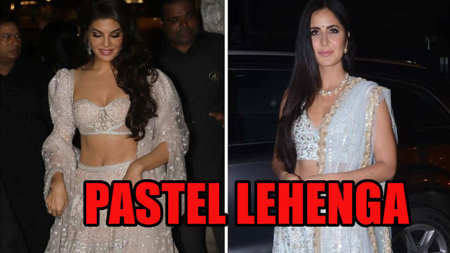 Katrina Kaif Vs Jacqueline Fernandez: Who’s Stealing The Game With Diamond Studded Pastel Lehenga? Vote Here