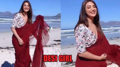 Khatron Ke Khiladi 11 contestant Divyanka Tripathi goes desi in Cape Town, flaunts stunning look in saree