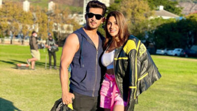 Khatron Ke Khiladi 11 Unseen Moment: Arjun Bijlani poses with Nikki Tamboli, see what happened next