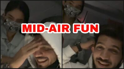 Khatron Ke Khiladi BTS Fun: Arjun Bijlani’s personal fun moment with Anushka Sen mid-air goes viral, it’s amazing