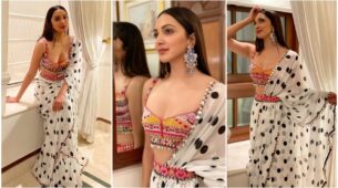 Kiara Advani Is The Goddess Of Fusion Look: We Swear By Her Polka Dot Saree And Fusion Blouse For Impactful Fashion Goals