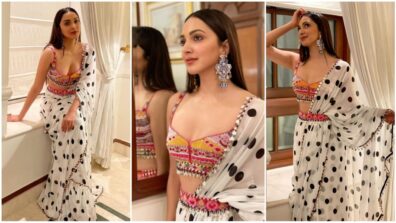 Kiara Advani Is The Goddess Of Fusion Look: We Swear By Her Polka Dot Saree And Fusion Blouse For Impactful Fashion Goals