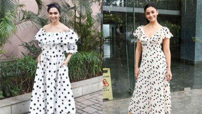 [Killer Smile] Deepika Padukone Vs Alia Bhatt: Which B-Town hottie wore the stylish white dotted dress better? Vote Now