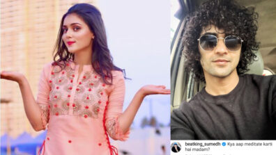 Kya aap meditate karti hai madam: RadhaKrishn dude Sumedh Mudgalkar gets cheeky and playful with Mallika Singh in public, see super cute moment