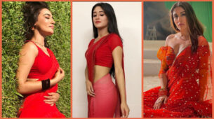 Laal Dupatte Waali: Surbhi Jyoti, Shivangi Joshi & Surbhi Chandna’s spicy red hot ethnic vibes to make you feel the heat