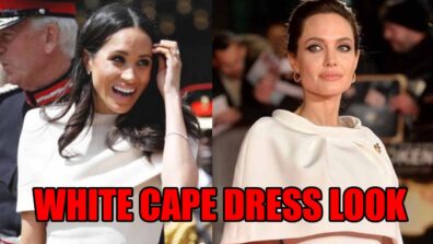 Ladies In White: Angelina Jolie Vs Meghan Markle, Which Hot Babe Looked Like Absolute Beauty In White Cape Dress?