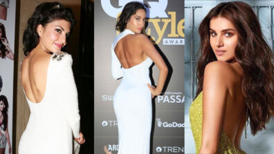 Like the hot backless fashion style? Take off-shoulder outfit style inspirations from Jacqueline Fernandez, Nora Fatehi & Tara Sutaria