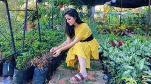 Lockdown diaries: TMKOC diva Palak Sindhwani spotted gardening at her farm house, photo goes viral