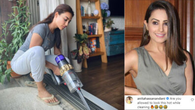 Lockdown Impact: Surbhi Jyoti caught on camera cleaning her house all by herself, Anita Hassanandani drops a LOL comment