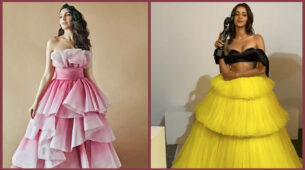 Love the stylish high-chic ruffle gown style? Take cues from Ananya Panday & Nora Fatehi