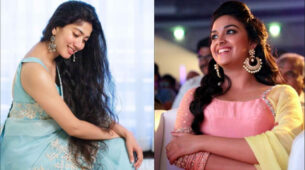 Love the stylish long hoop earrings? Take accessory Inspiration from Sai Pallavi & Keerthy Suresh