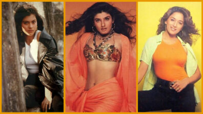 Madhuri Dixit, Raveena Tandon, Kajol’s Boldest Photoshoot Moments From the 90s That Will Stun You