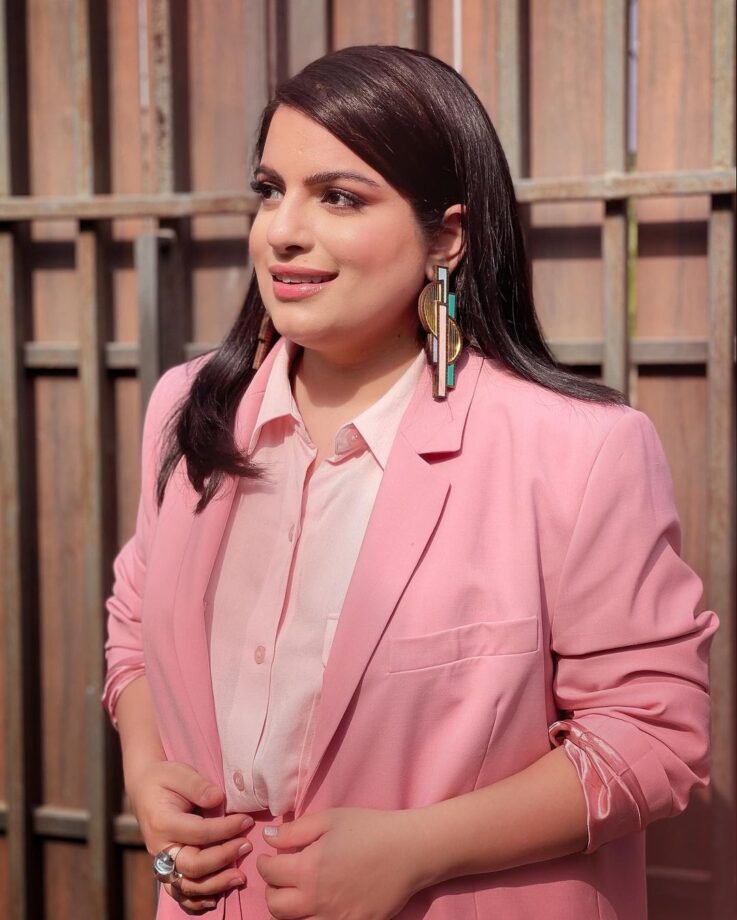 Mallika Dua and her boss babe moments in monochrome pantsuit - 2