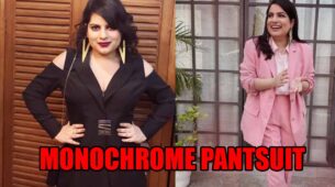 Mallika Dua and her boss babe moments in monochrome pantsuit