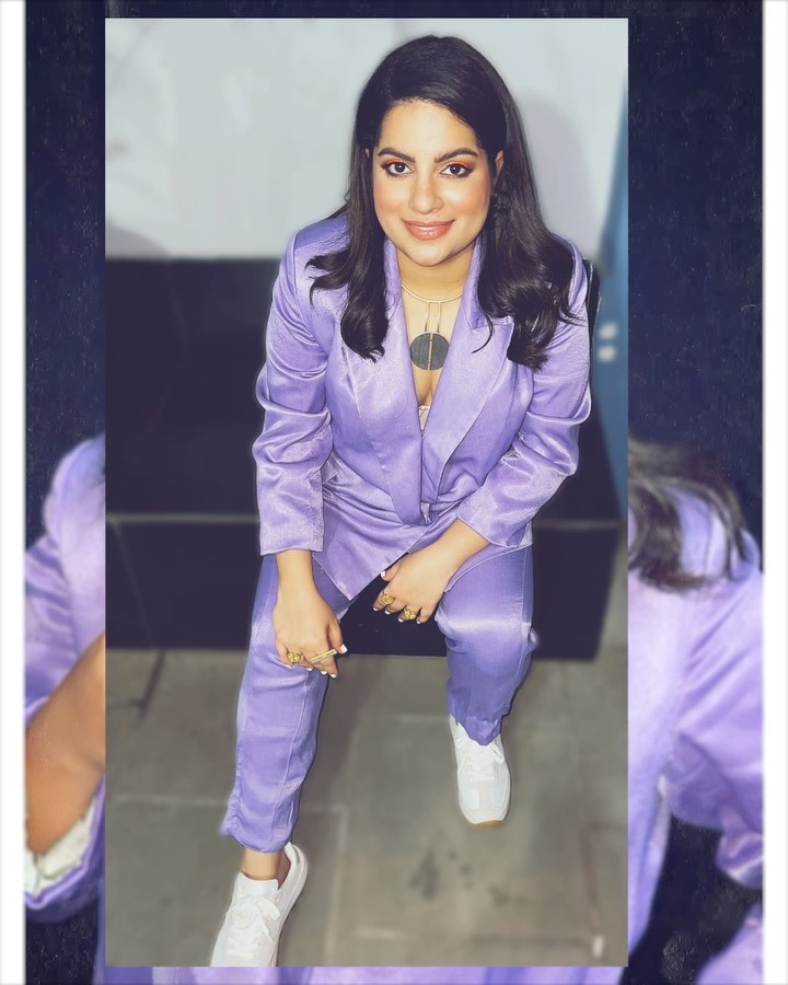 Mallika Dua and her boss babe moments in monochrome pantsuit - 0