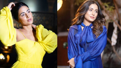 Minion Vibes: Ace the ‘yellow & blue’ monotone look like Hina Khan to look super cute