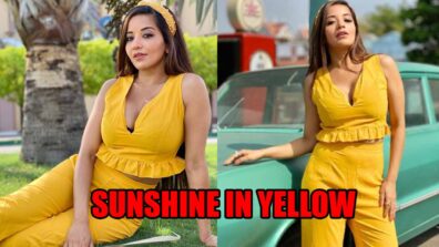 Monalisa shines like a sunshine in yellow co-ord set, fans love it