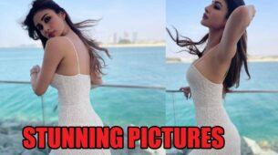 Mouni Roy sets internet on fire in white bodycon dress, fans love it