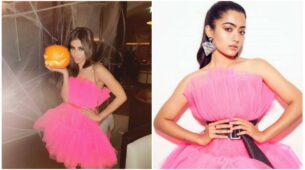 Mouni Roy vs. Rashmika Mandanna: Who carried the pink tissue dress effortlessly?