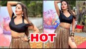 No One’s Monalisa: Monalisa Sparkles Like Diamond In Sequin High Slit Skirt And Crop Top
