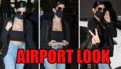 Nora Fatehi In Blazing Black Blazer Paired With A Tube Top And Blue Denims Is Too Steaming Hot For An Airport Look; Yay Or Nay?