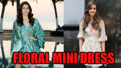 Oh So Hot: Alia Bhatt Vs Disha Patani: Who Looked Super Gorgeous In Floral Mini Dress? Pick Your Favourite